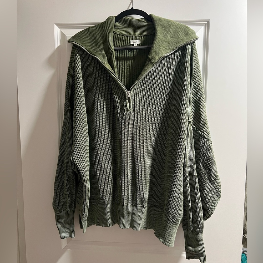 Aerie Beyond quarter zip sweater